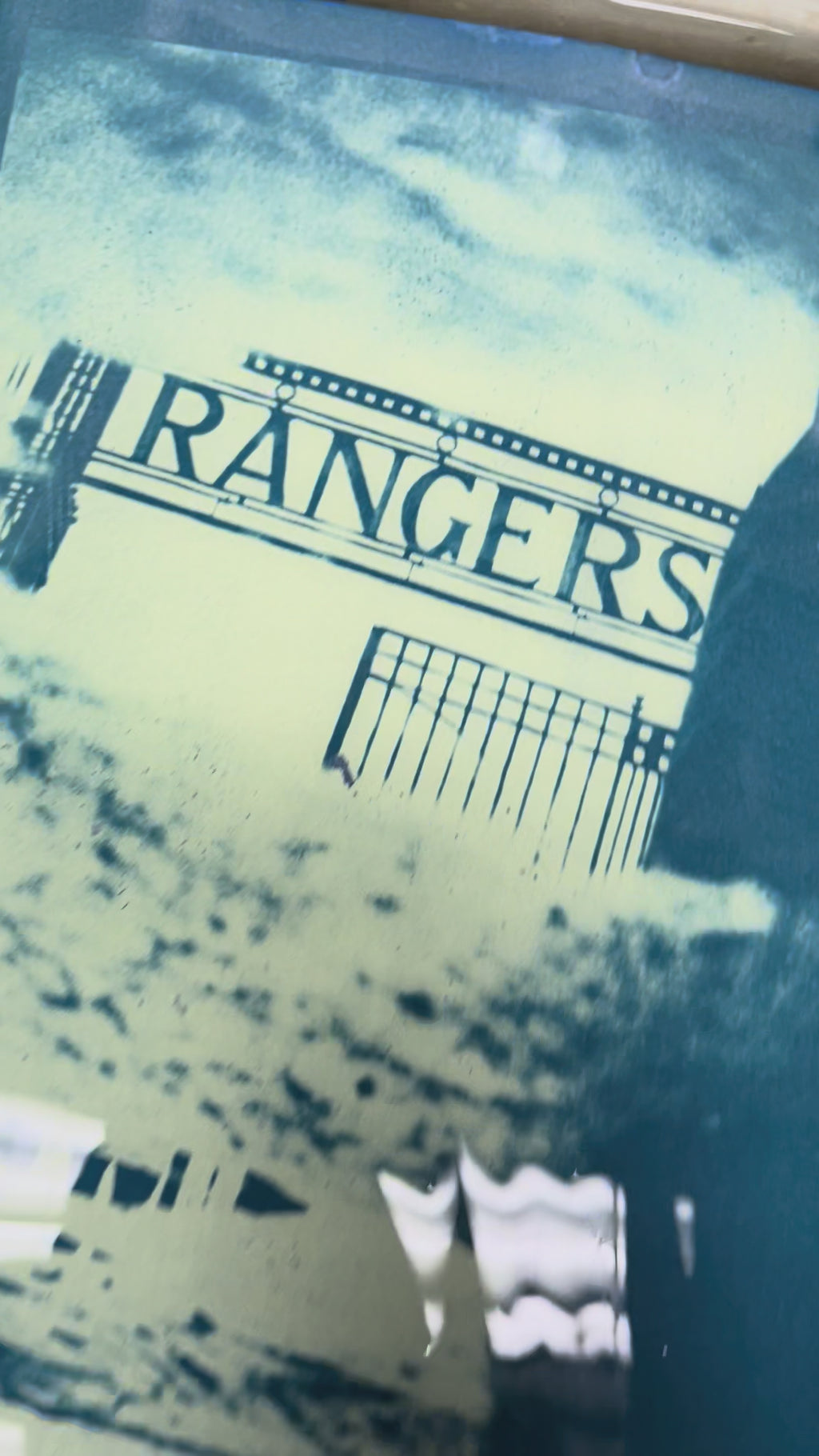 'Rainy Rangers' on Cyanotype print