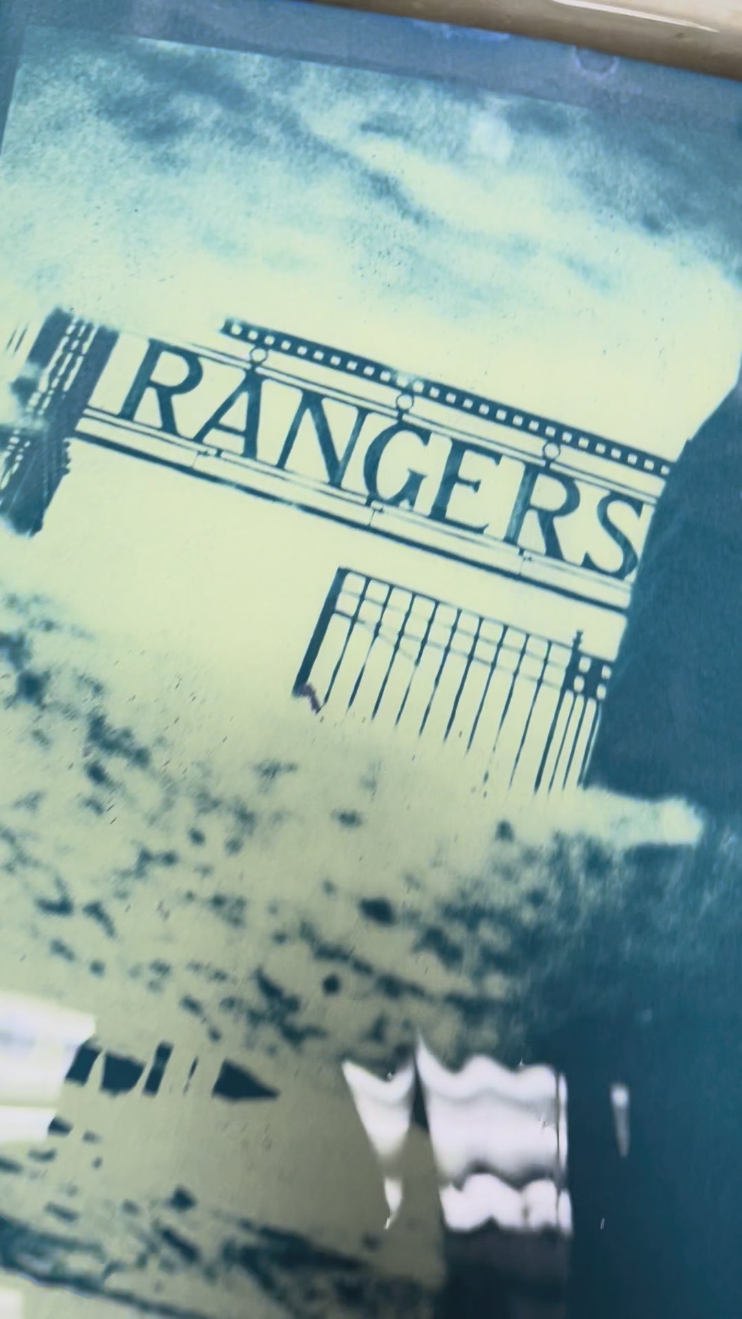 'Rainy Rangers' on Cyanotype print